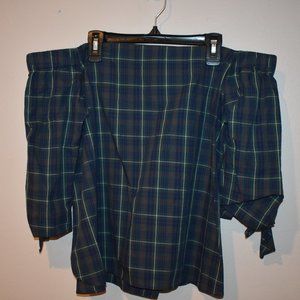 Bailey 44 sleeveless plaid top